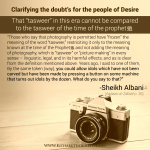 en photography _ sin _ haram _ Clarifying the doubt’s for the people of desire  _ albani _ fatwa _ poster